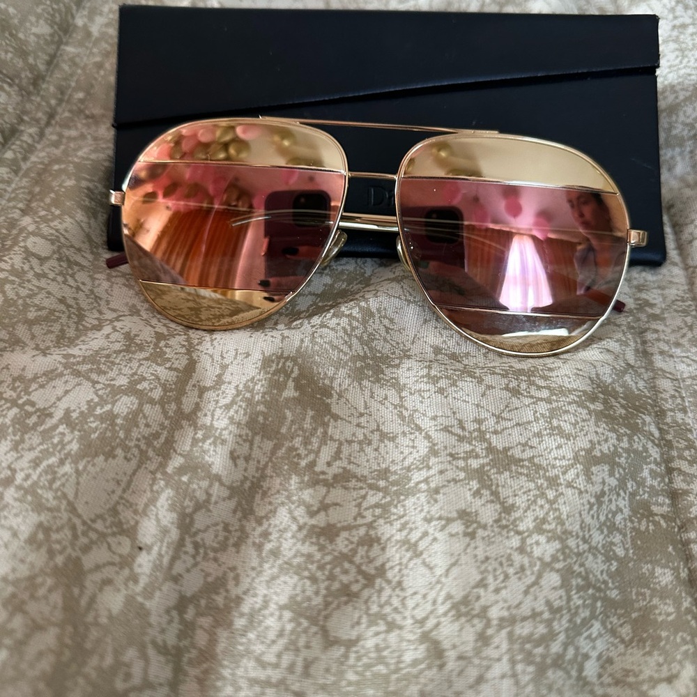 Dior Gold Aviator Sunglasses